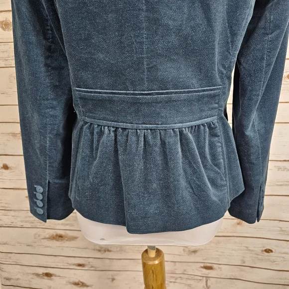 🍂SOLD🍂 Talbots Teal Blue One Button Blazer Jacket Lined 8P - Picture 4 of 15